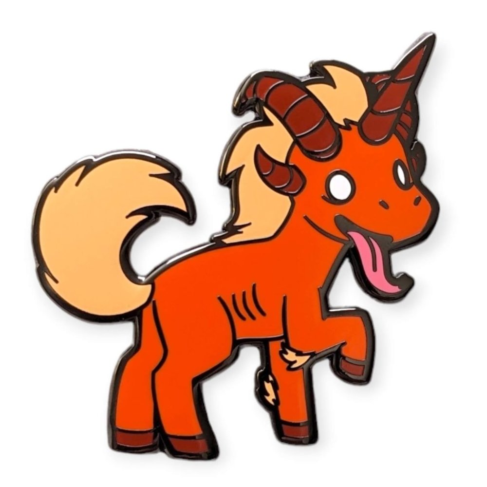 Unstable Unicorns Enamel Pin: Demonicorn